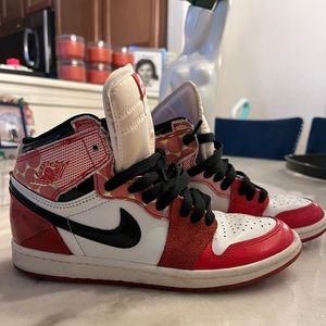 Nike Air Jordan 1 into the spider-verse